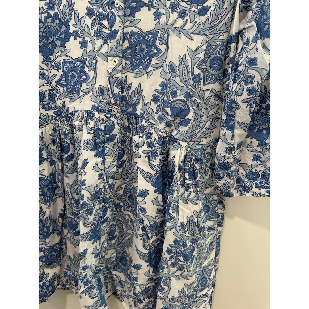 Tuckernuck Exclusive Ro’s Garden Blue Leticia Deauville Mini Dress Size L - Picture 5 of 7